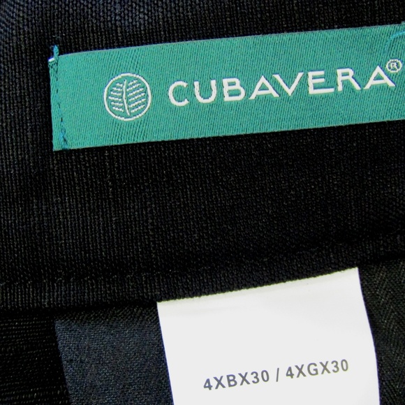 NEW Cubavera Linen Blend Black Pants Size 4XB - Picture 8 of 8
